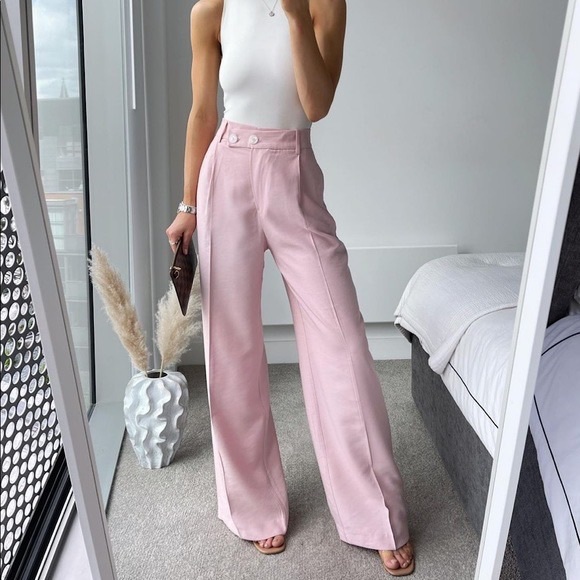 Zara Pants - Zara Pink trousers | Front Wrap menswear style